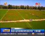 【甘肃新闻】推进农业供给侧结构性改革中的“甘肃机遇” - 甘肃省广播电影电视