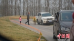 爆料者拍摄的游客下车现场。爆料者供图 - 甘肃徽县