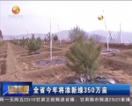全省今年将添新绿350万亩 - 甘肃省广播电影电视
