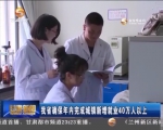 甘肃省确保年内完成城镇新增就业40万人以上 - 甘肃省广播电影电视