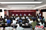 7月18日，2017年全国网络媒体甘肃行大型采访活动在兰州启动。图为启动仪式现场。　韦德占 摄 - 甘肃新闻