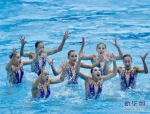 花样游泳——中国队夺得自由组合比赛冠军 - 人民网