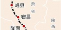 兰渝铁路线运行线路图。　网络图 摄 - 甘肃新闻