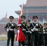 天安门广场举行国庆升旗仪式 - 人民网