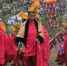 资料图：甘肃甘南藏族自治州，拉卜楞寺僧人演奏拉卜楞佛殿音乐“道得尔”。丁思 摄 - 甘肃新闻