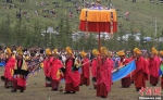 “道得尔”是藏、汉文化的一种特殊混合体，充分体现了藏、汉族文化的密切交流与融合。丁思 摄 - 甘肃新闻