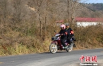资料图。图为女子护林队骑摩托车入山。　张昶昶 摄 - 甘肃新闻