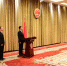 十三届省政府举行第一次宪法宣誓仪式
唐仁健监誓 - 人民政府