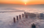 山西运城出现平流雾景观 - 中国甘肃网