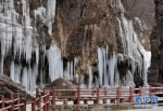 （环境）（1）河南云台山现冰瀑景观 - 人民网
