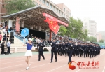 甘肃政法学院第28届运动会开幕上演绎“我和我的祖国”（组图） - 中国甘肃网