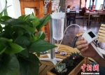 图为西北师范大学学生研发的“浇花神器”。(资料图) 刘玉桃 摄 - 甘肃新闻
