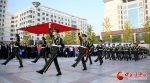 兰州文理学院举行庆祝中华人民共和国成立70周年升国旗仪式（图） - 中国甘肃网