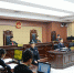 模拟法庭“庭审”现场。（王文嘉 摄） - 人民网
