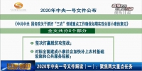 2020年中央一号文件：聚焦两大重点任务 - 甘肃省广播电影电视