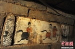 图为位于河西走廊张掖高台县骆驼城的魏晋墓画像砖。(资料图) 杨艳敏 摄 - 甘肃新闻
