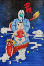 “疫情当前，孩子们有‘画’说”作品展播（二十三） - 中国甘肃网