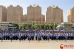 甘肃省公安机关首届警体运动会在张掖开赛（图） - 中国甘肃网