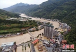 图为航拍文县境内洪涝灾害情况。文县融媒体中心供图 - 甘肃新闻