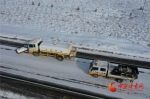 千里陇原雪纷飞 甘肃公路人除雪忙 - 中国甘肃网