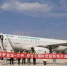 10月30日，满载逾18.6吨百货的全货机从兰州中川机场向巴基斯坦拉合尔起飞。标志着由兰州新区、机场集团、甘肃(兰州)国际陆港首次合作运营的航空货运业务正式启动。(资料图)甘肃(兰州)国际陆港供图 - 甘肃新闻
