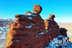 【飞阅甘肃】平山湖大峡谷：雪映丹霞愈妖娆 - 中国甘肃网