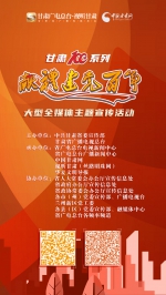 【甘肃省“100系列”献礼建党百年】大型全媒体主题宣传活动系列海报（二） - 中国甘肃网