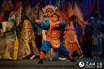 京剧演员马智在《穆桂英挂帅》中饰演马童。姚阿萍摄 - 人民网