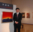 图为2001年，日本福冈美术馆常嘉煌丝绸之路绘敦煌画展会场。(资料图) 受访者供图 - 甘肃新闻