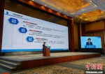 图为甘肃省教育厅厅长王海燕在第二届黄河流域教育高质量发展论坛上作报告。　刘玉桃 摄 - 甘肃新闻